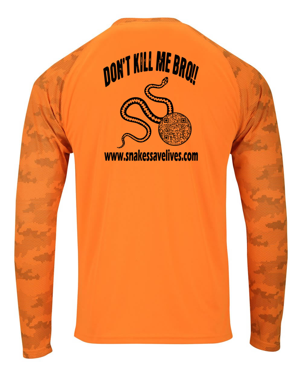 Snake Life: Orange Long Camo Sleeve