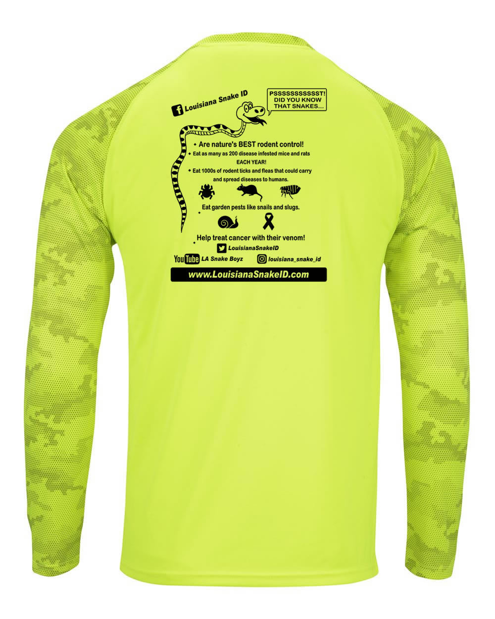 Snake Life: Yellow Long Camo Sleeve
