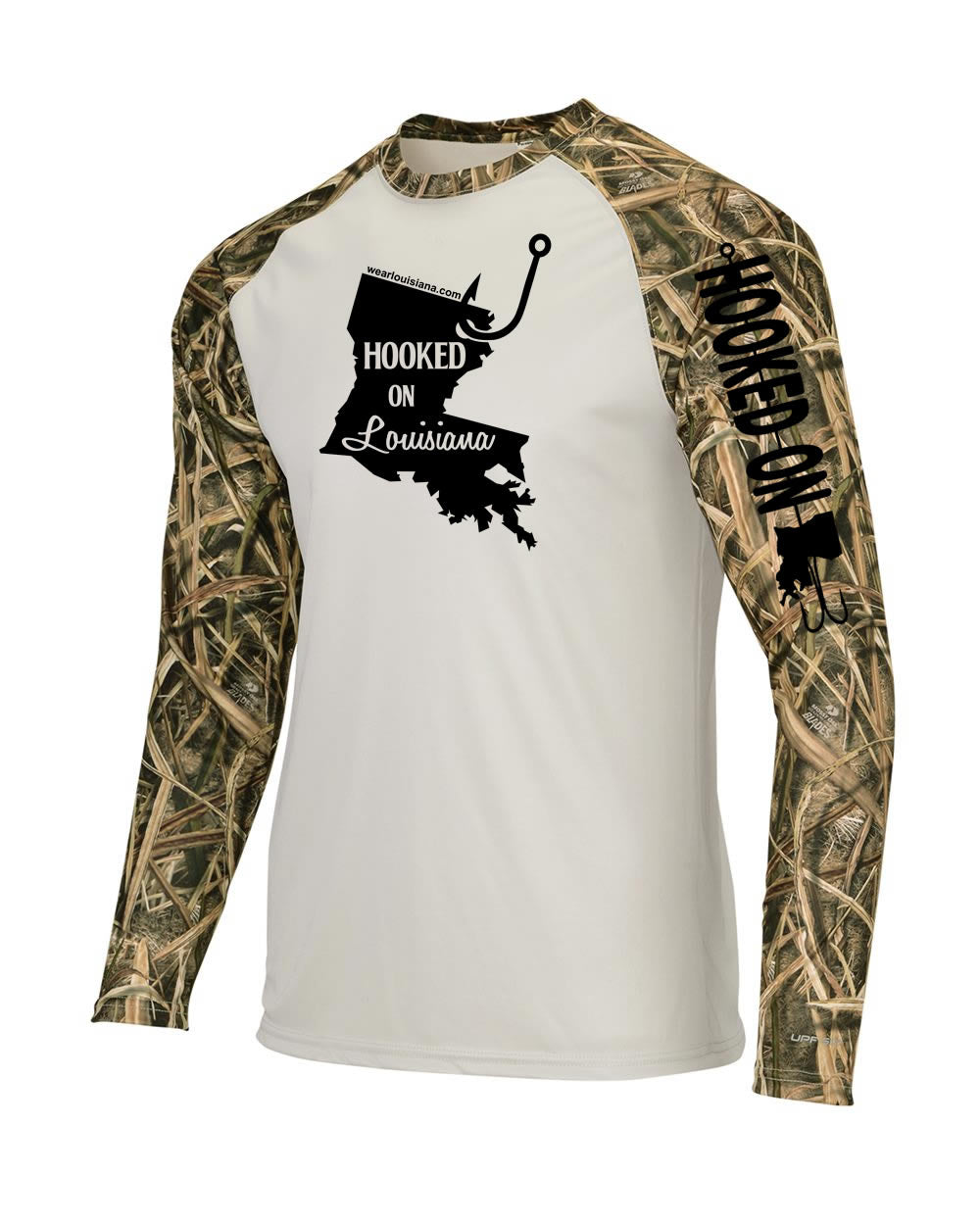 Hooked on Louisiana: Polyester Shadow Grass Long Sleeve