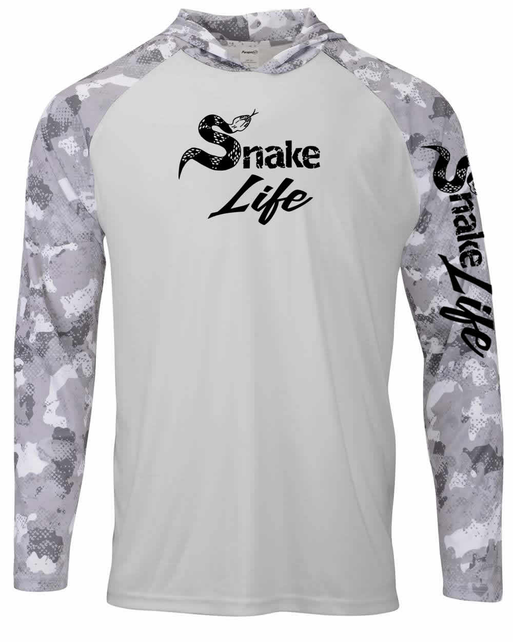 Snake Life: Polyester Aluminum Hooded Long Sleeve