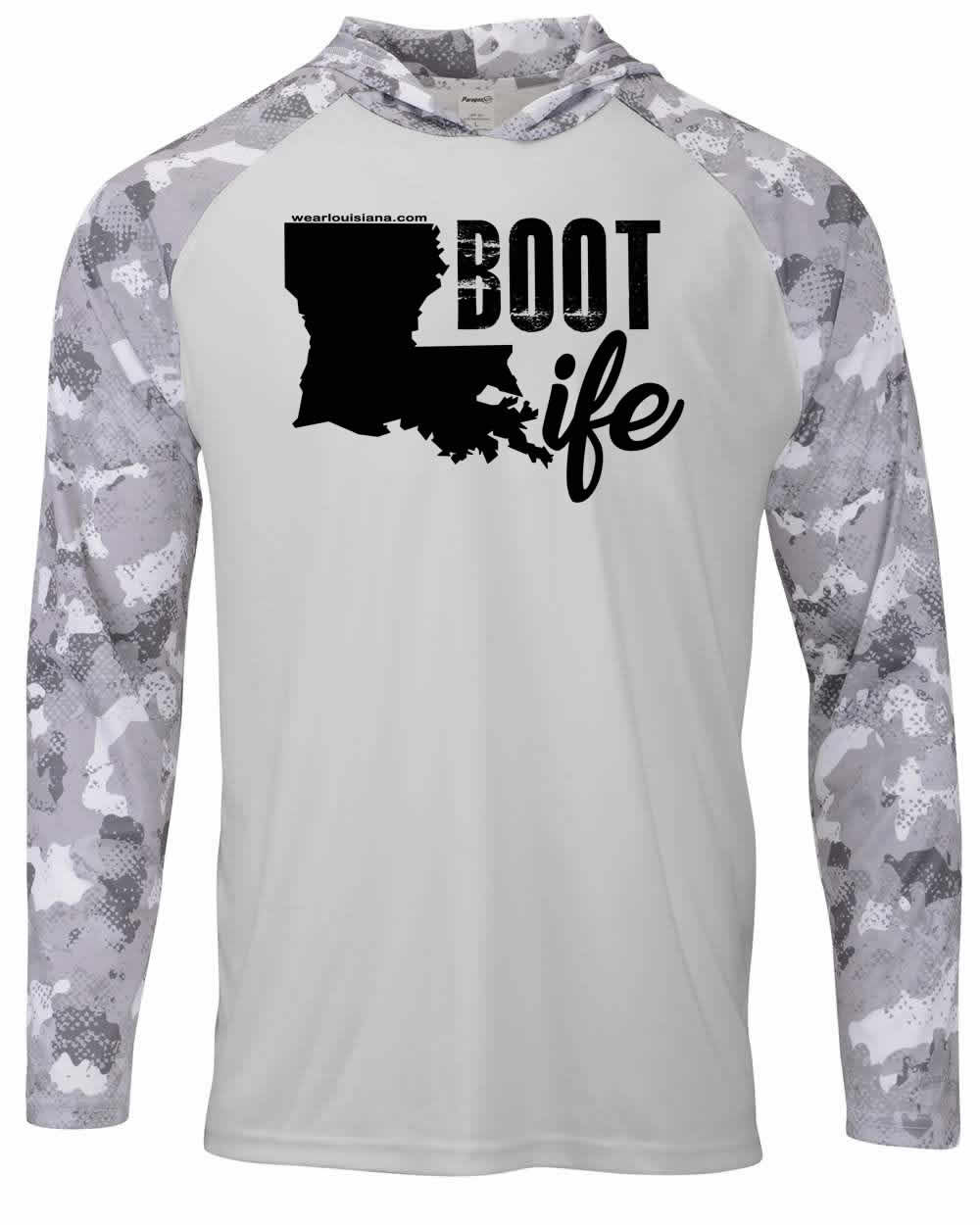 Boot Life: Polyester Aluminum Hooded Long Sleeve