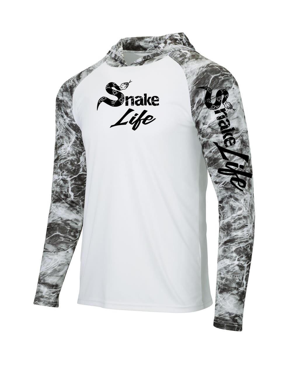 Snake Life: Polyester Manta Hooded Long Sleeve