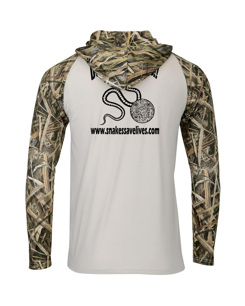 Snake Life: Polyester Shadow Grass Hooded Long Sleeve