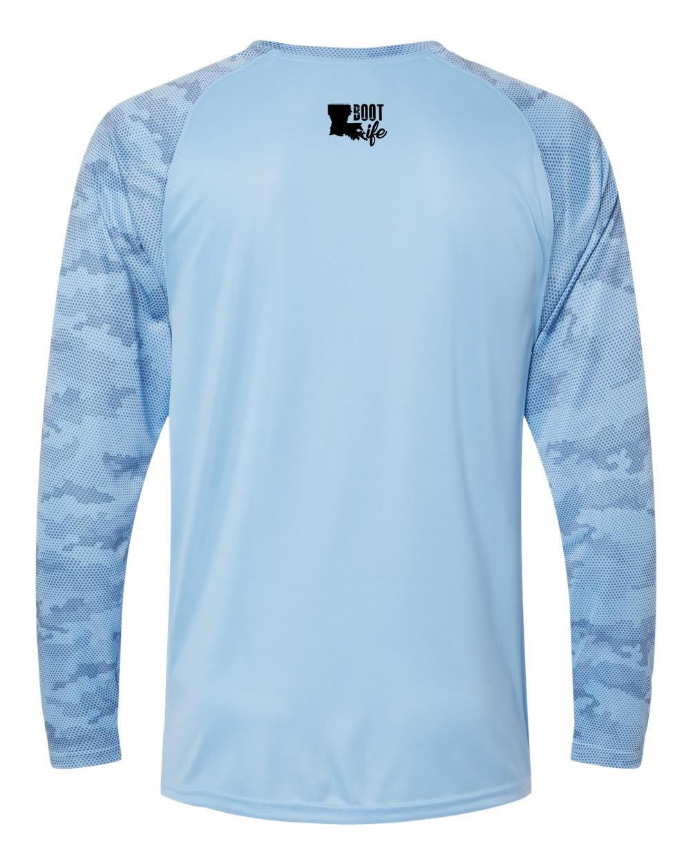 Blue Camo Long Sleeve: Boot Life
