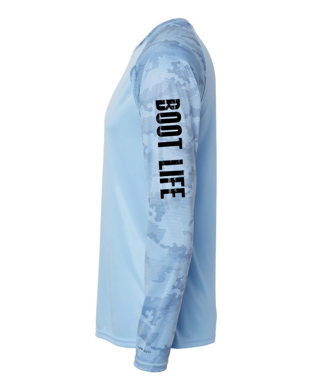 Blue Camo Long Sleeve: Boot Life