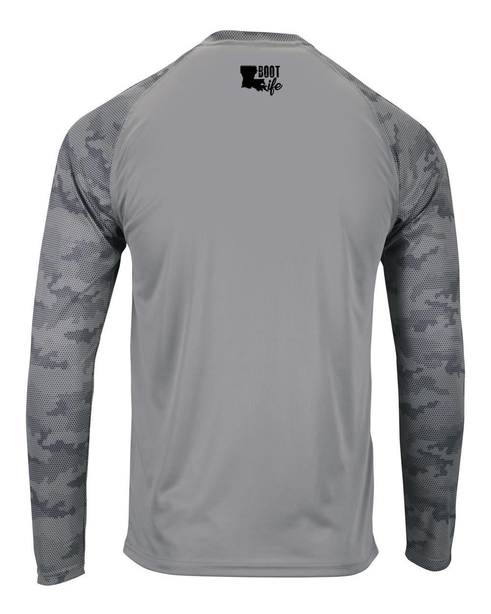 Grey Camo Long Sleeve: Boot Life