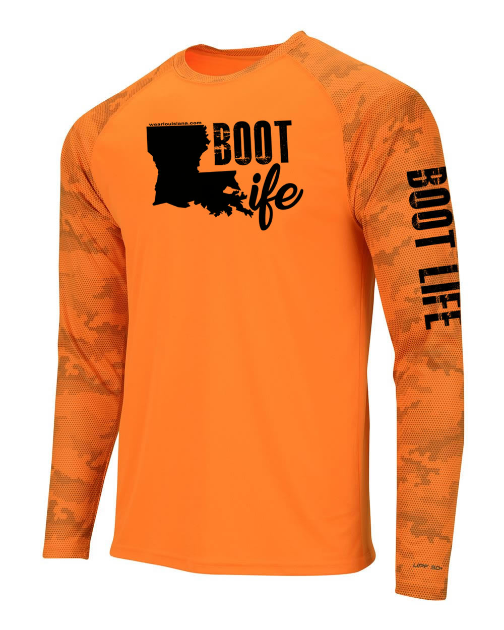 Orange Camo Long Sleeve: Boot Life