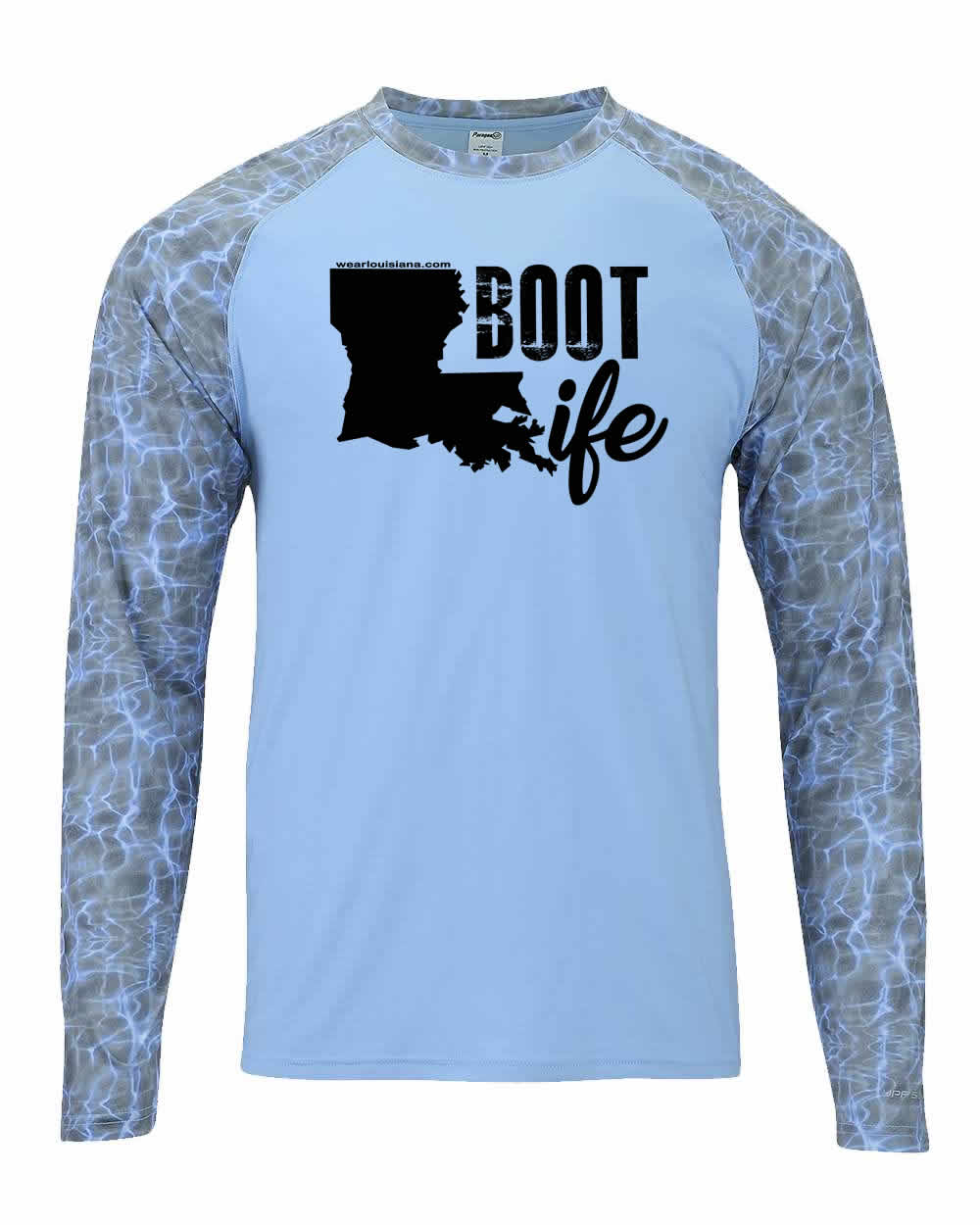 Blue-Grey Half Water Long Sleeve: Boot Life