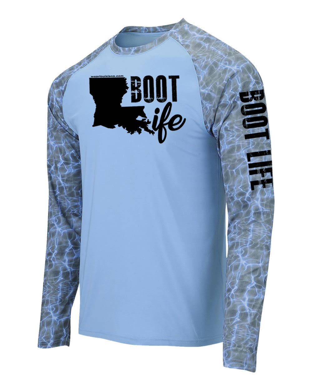 Blue-Grey Half Water Long Sleeve: Boot Life