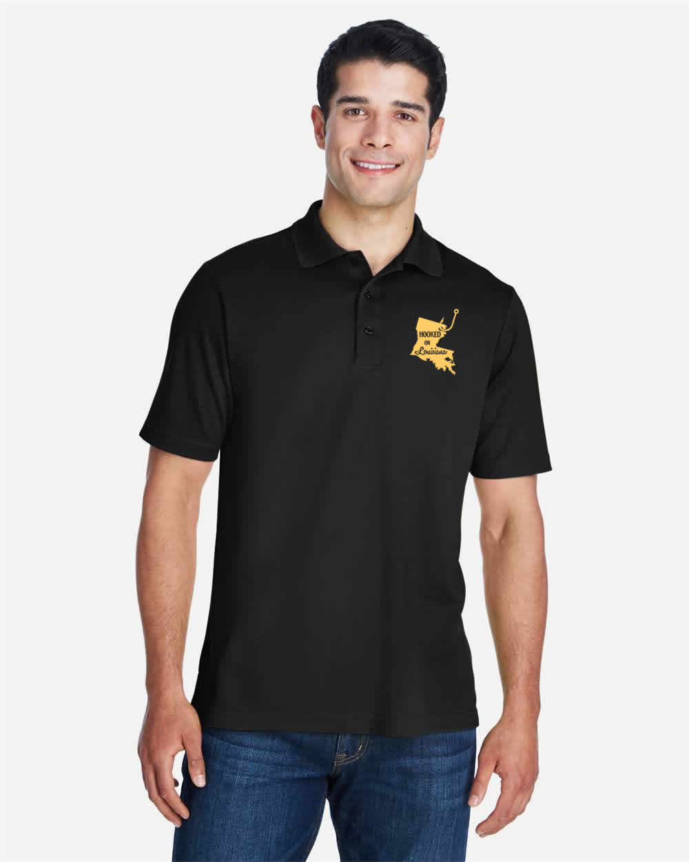 Hooked on Louisiana: Black Gold Polo