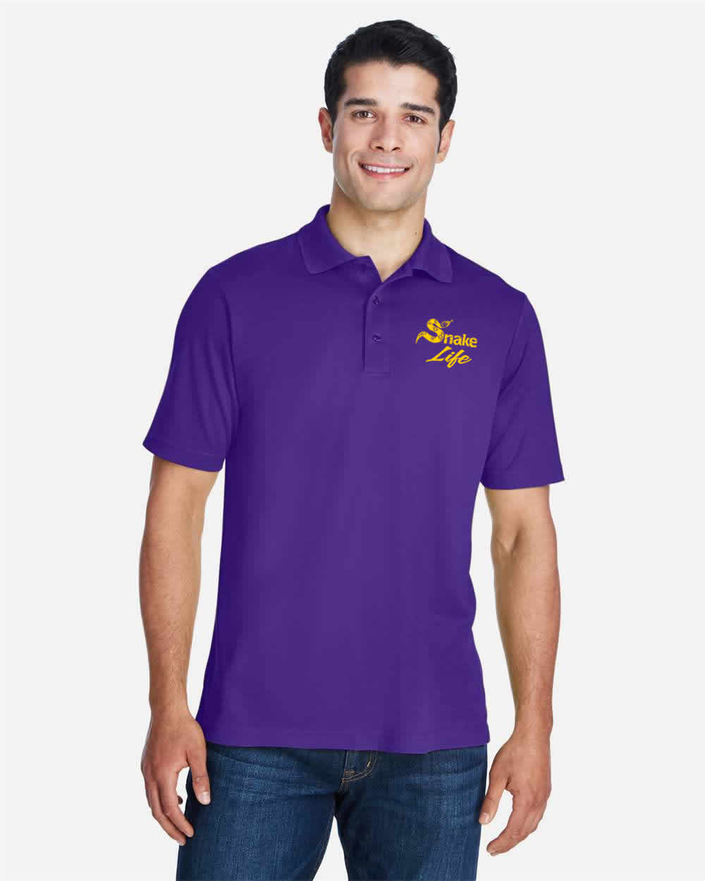 Snake Life: Purple and Yellow Polo