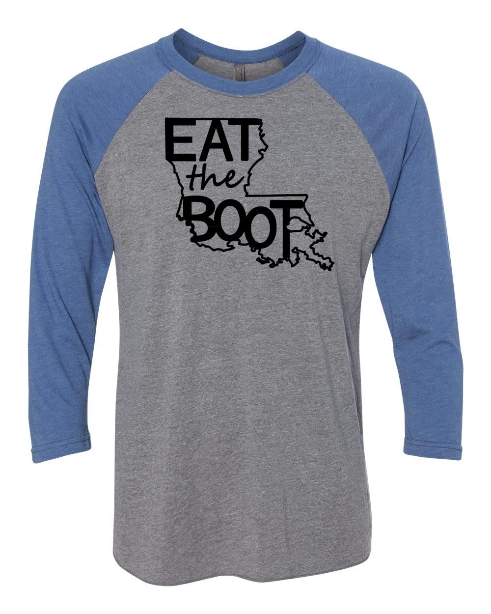 Eat The Boot: Raglan Blue/Grey