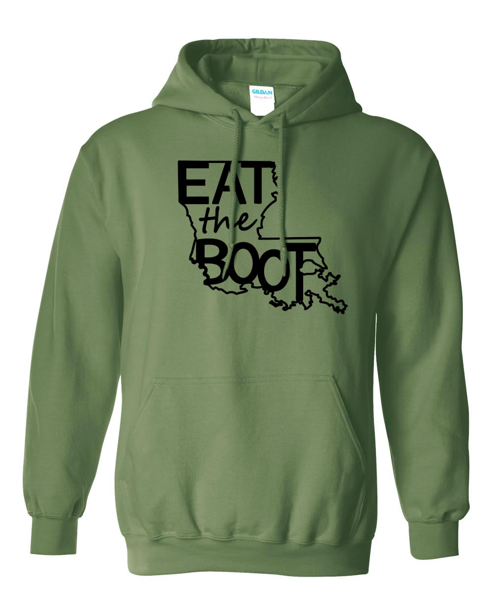 Eat The Boot: Military Green Hoodie