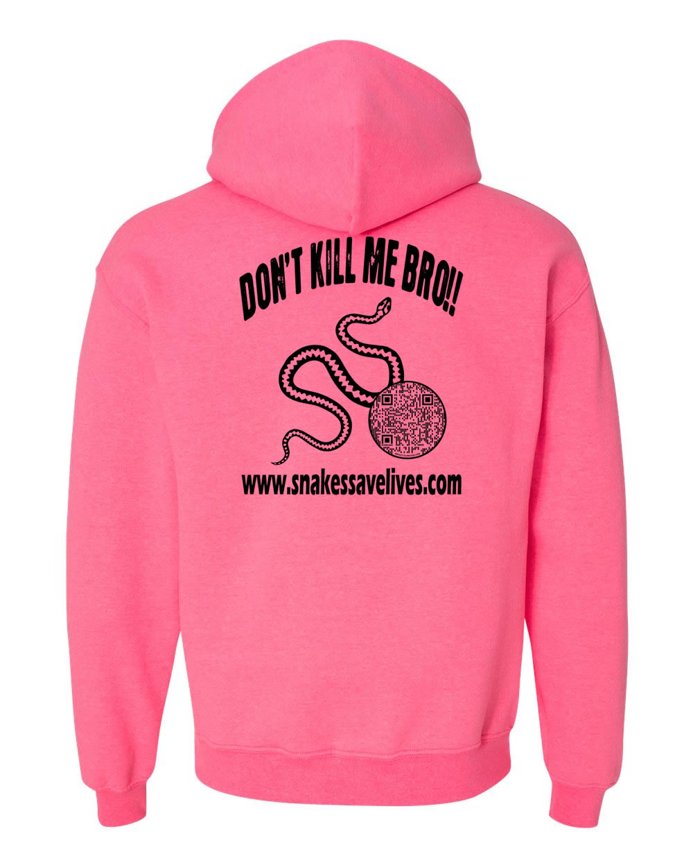 Snake Life: Hoodie Neon Pink