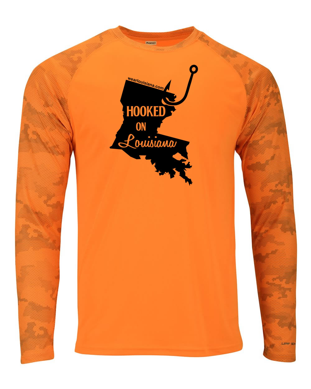 Orange Long Sleeve: Hooked on Louisiana