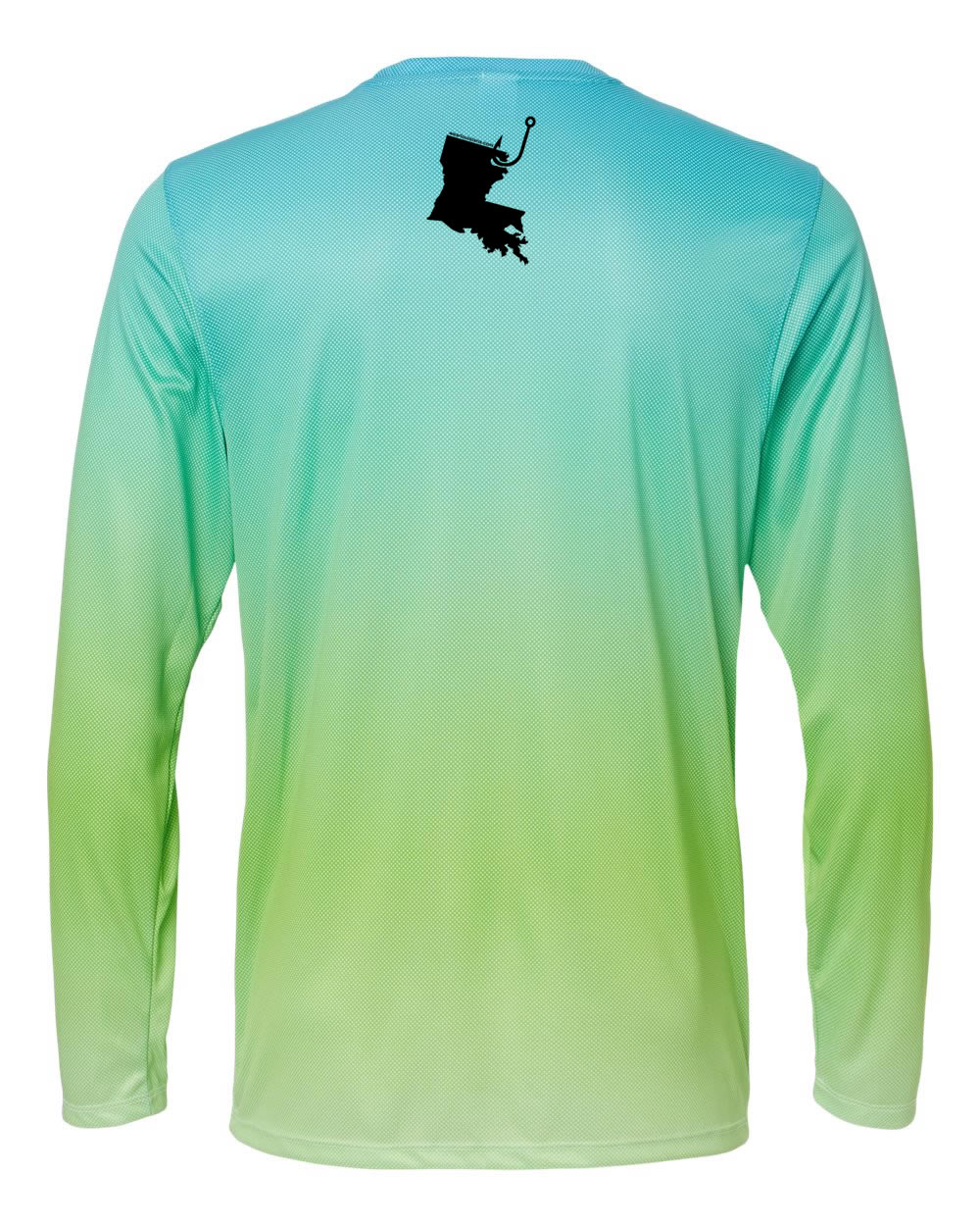 Blue-and-Green Long Sleeve: Hooked on Louisiana