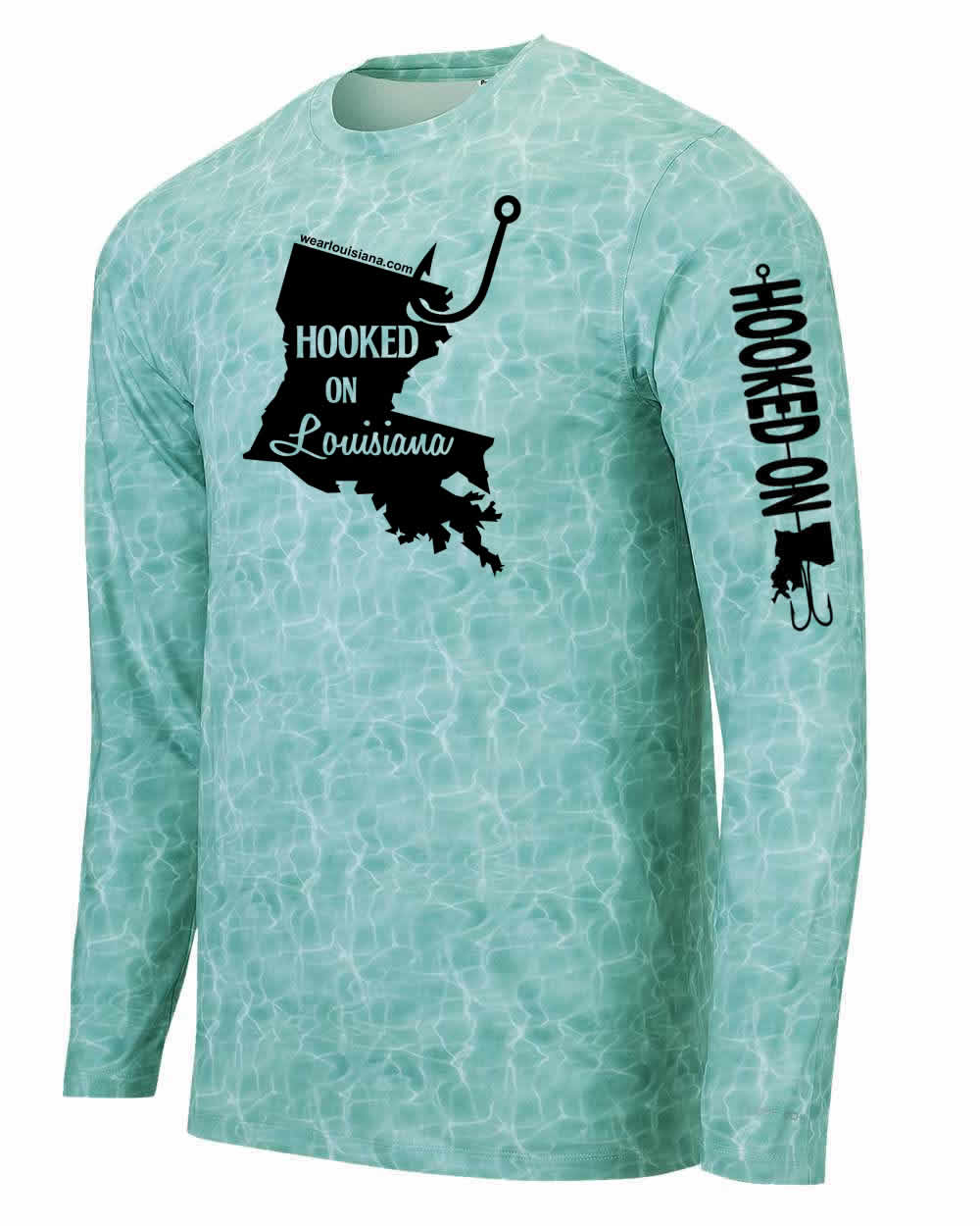 Emerald Water Long Sleeve: Hooked on Louisiana
