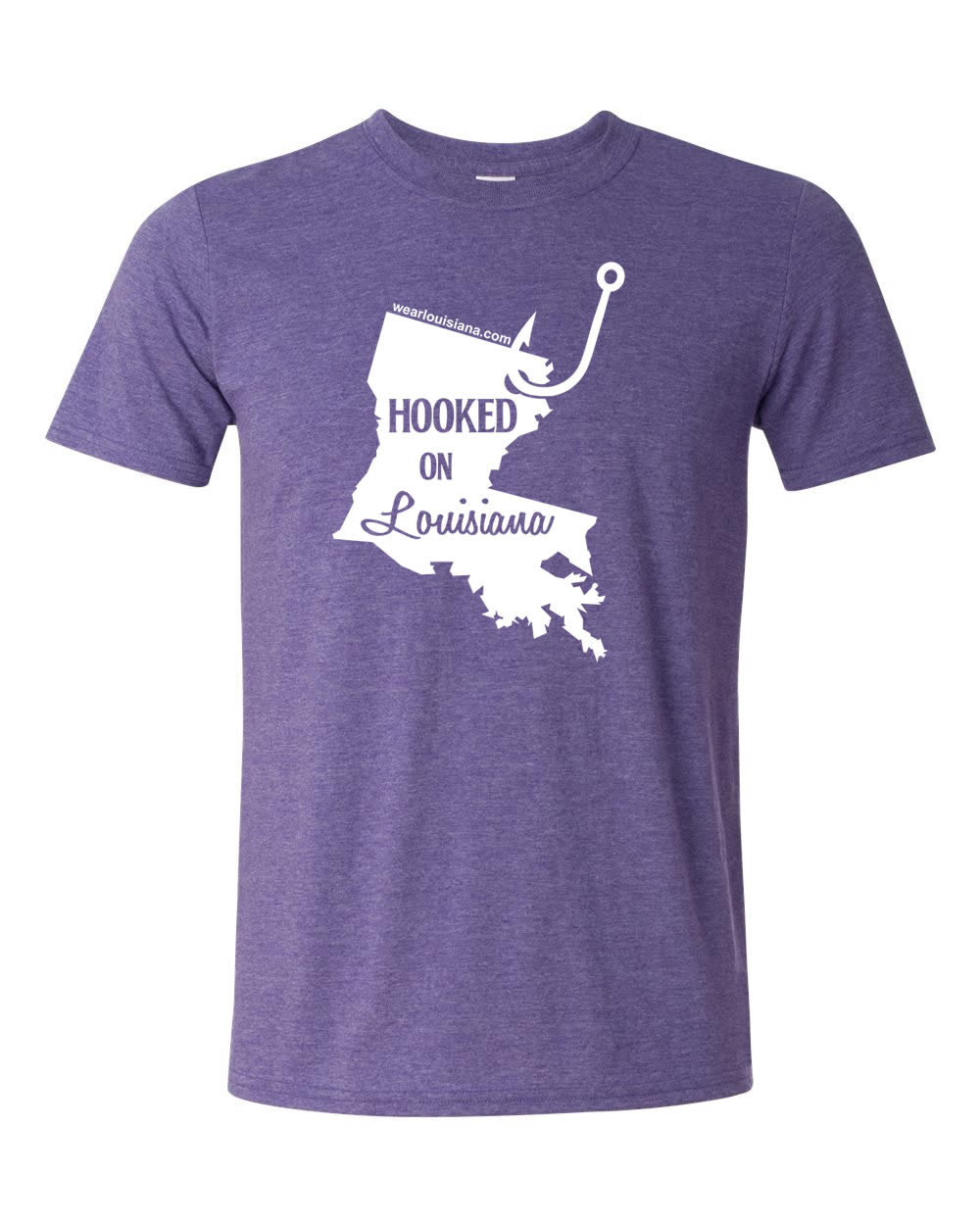 Hooked on Louisiana Purple Tee