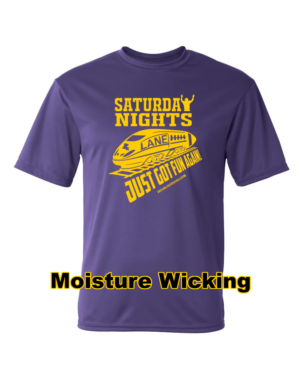 Lane Train Purple Moisture Wicking Shirt