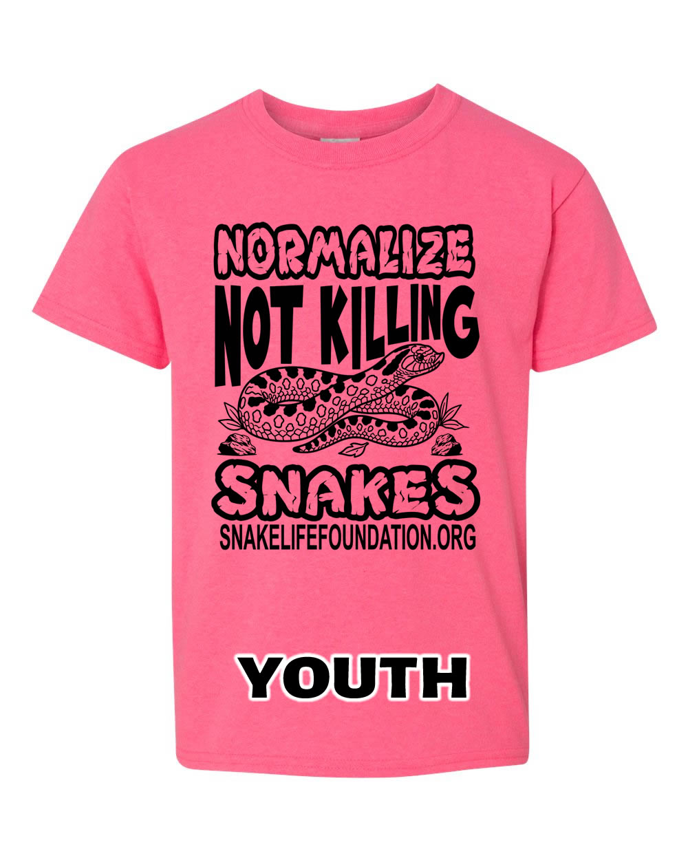 YOUTH Normalize NOT KILLING Snakes Neon Pink