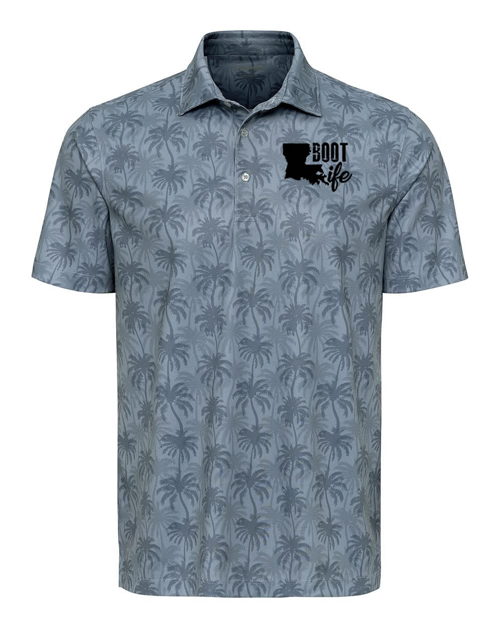 Boot Life: Grey Palm Trees Polo
