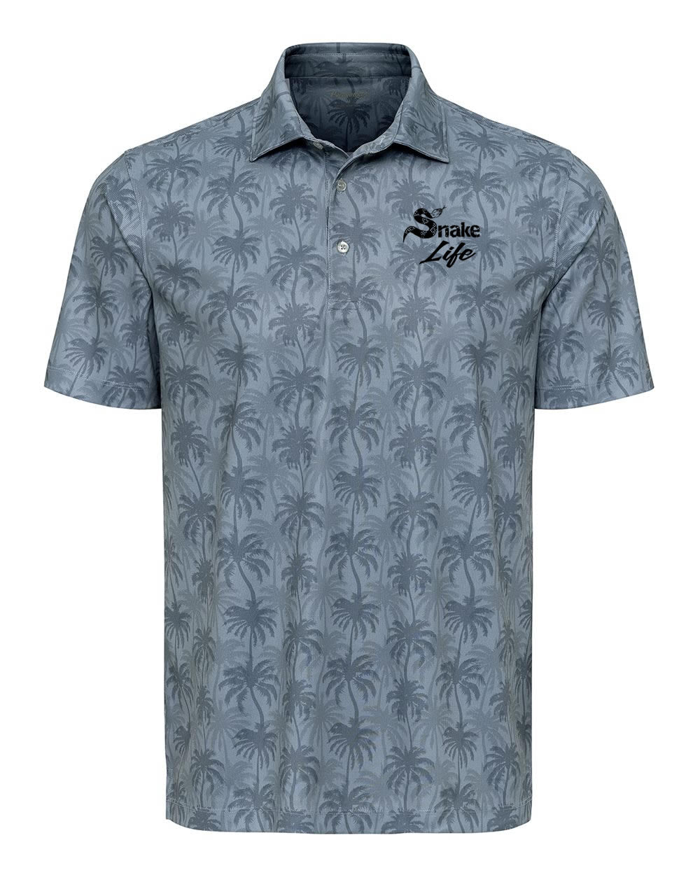 Snake Life: Blue Palm Trees Polo