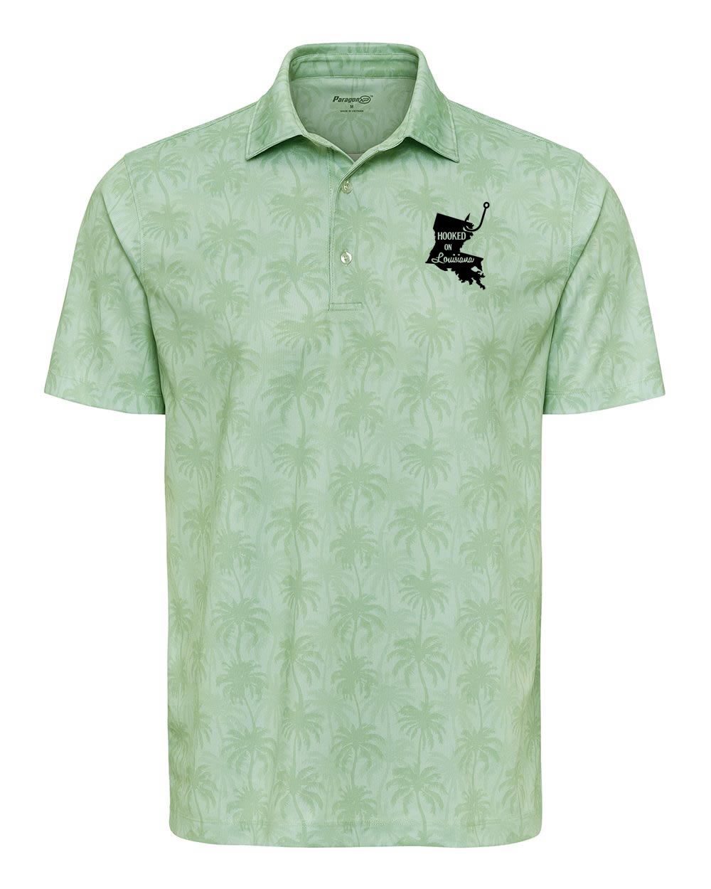 Hooked on Louisiana: Green Palm Trees Polo