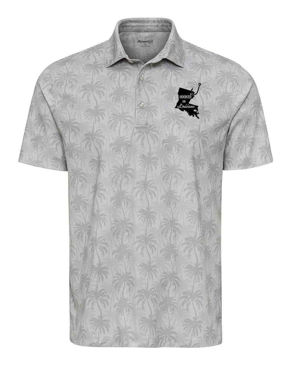 Hooked on Louisiana: Silver Palm Trees Polo
