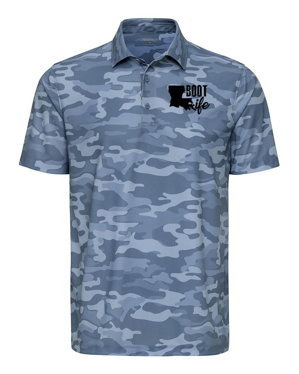Boot Life: Blue Camo Polo