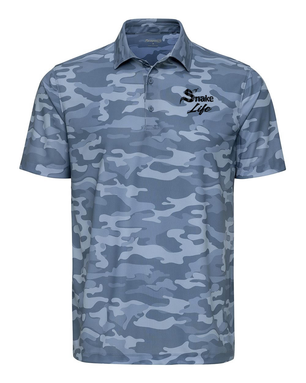 Snake Life: Camo Blue Polo
