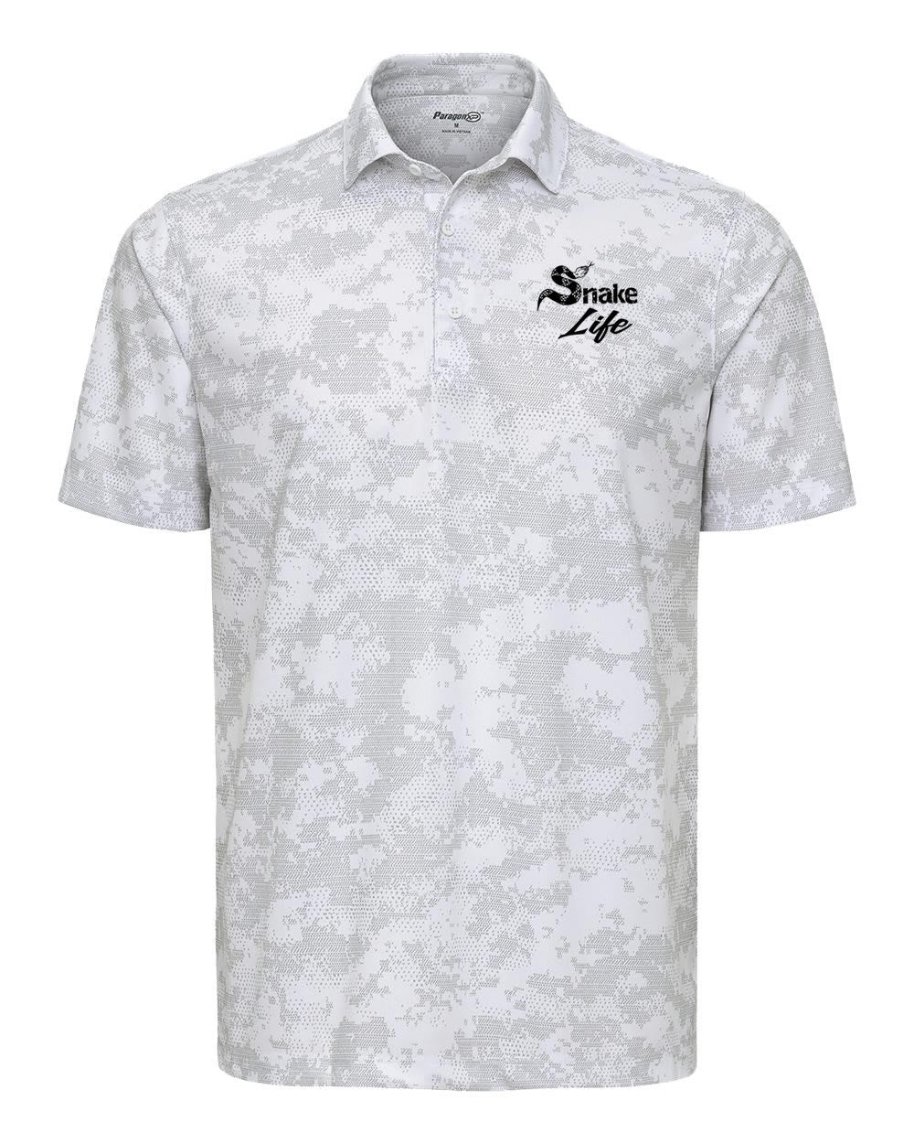 Snake Life: Camo White Polo