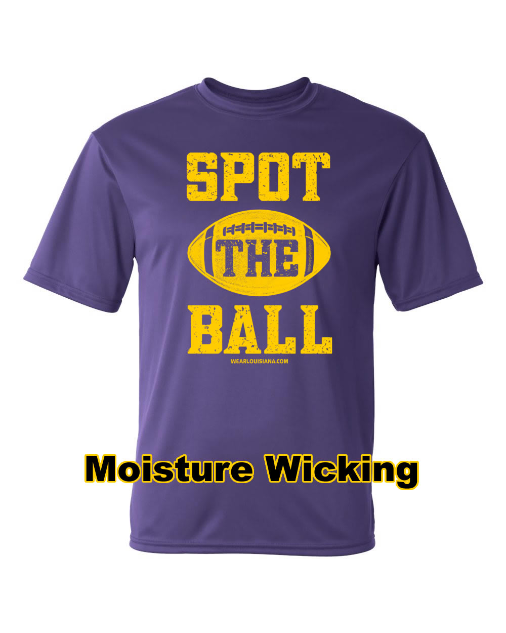 Spot The Ball Purple Moisture Wicking Shirt