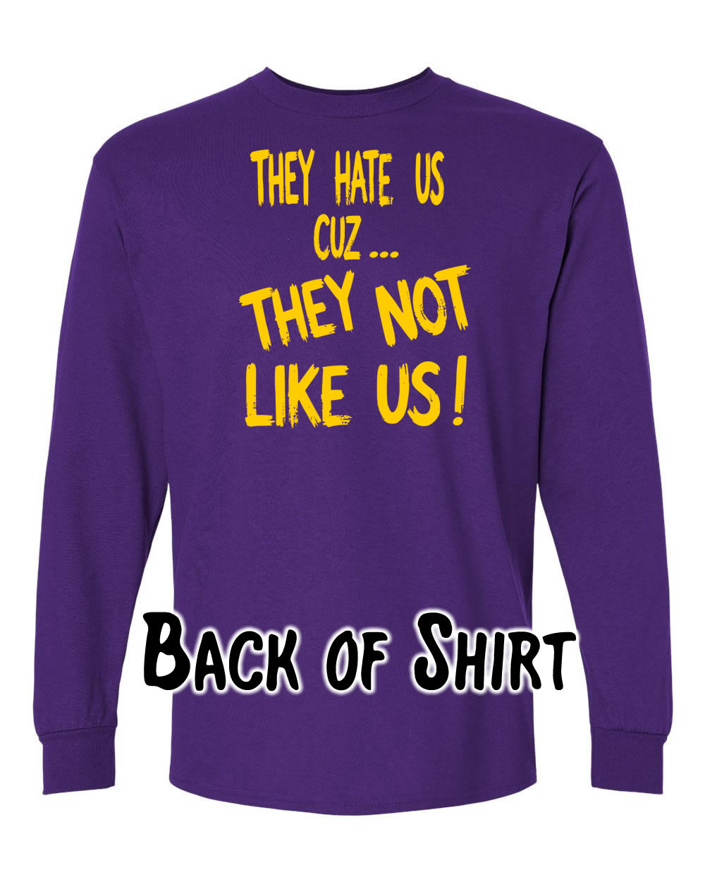 Villains Run The Bayou Purple Longsleeve Tee