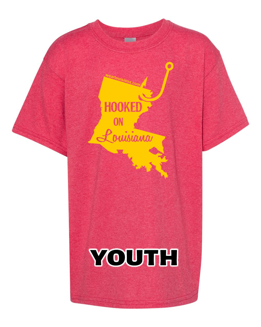 YOUTH Hooked on Louisiana Tee