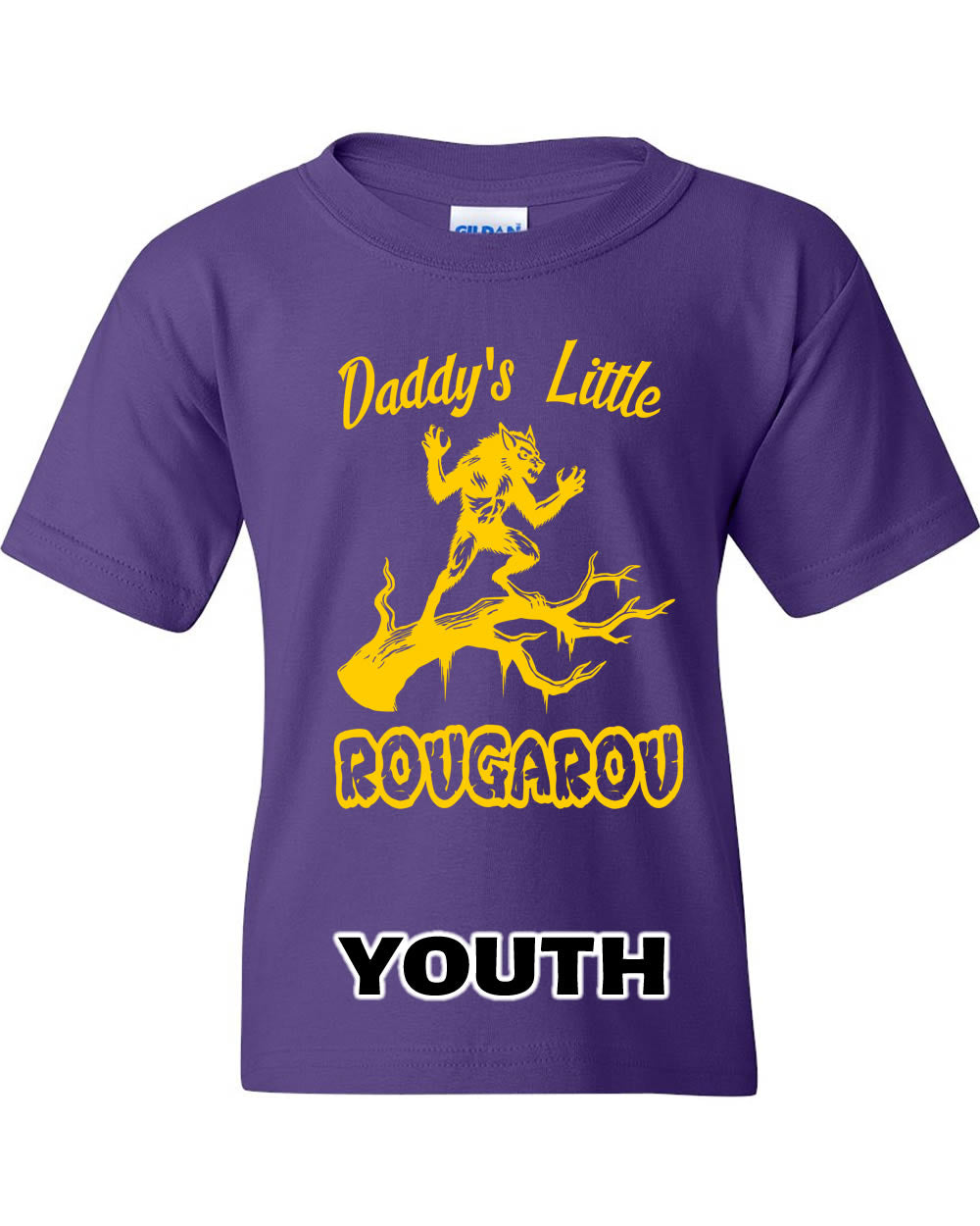 Youth Purple Daddy's Rougarou Tee