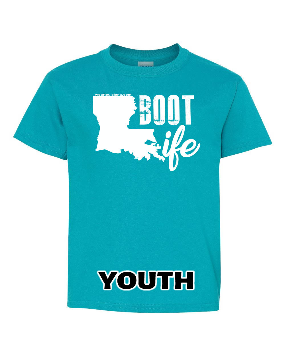 YOUTH Tropical Blue Boot Life Tee
