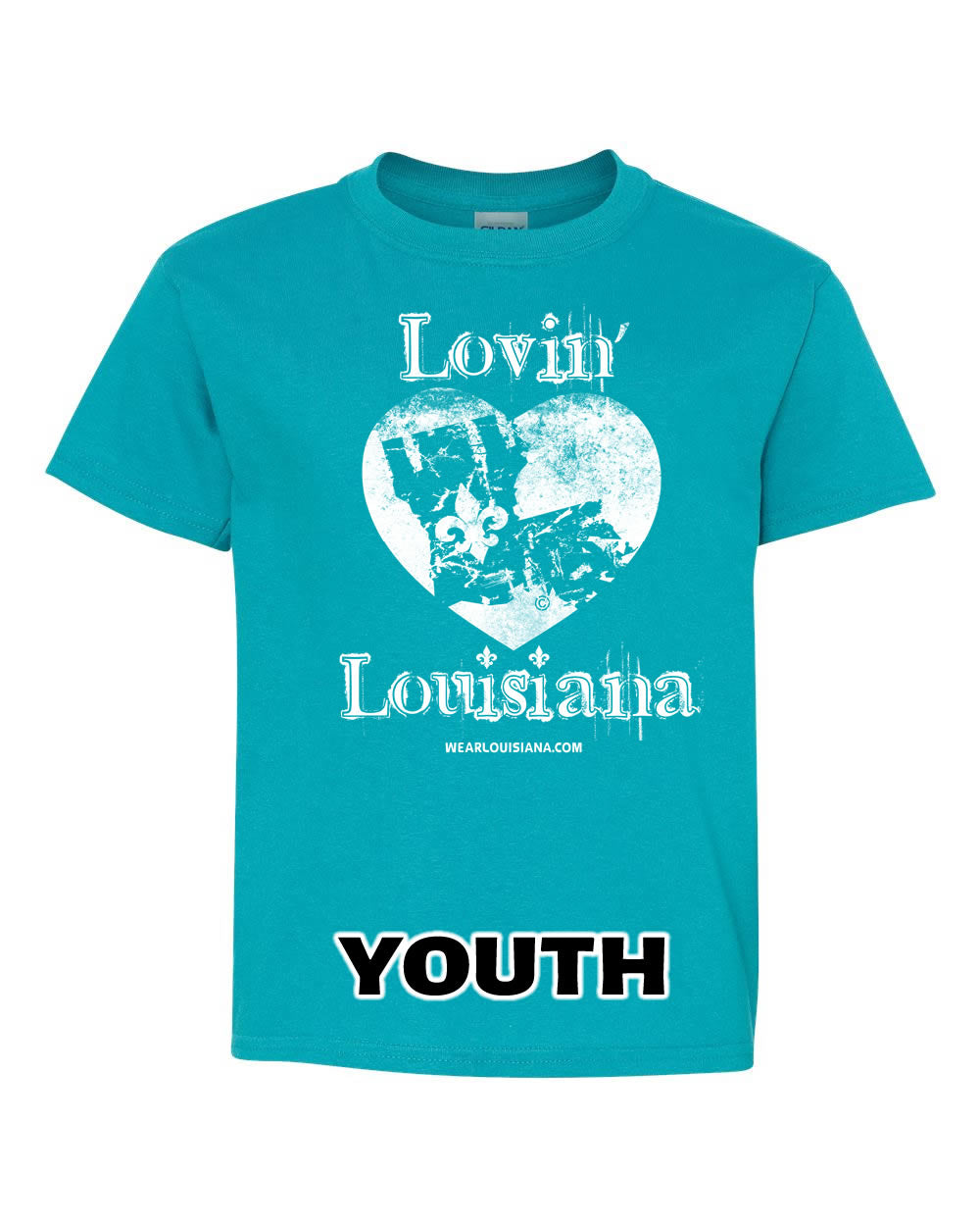 YOUTH Tropical Blue Lovin' Louisiana Tee