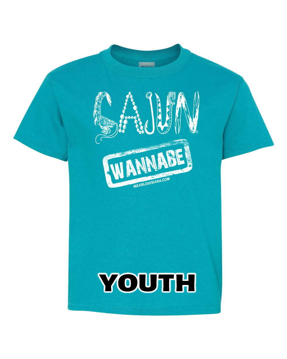 YOUTH Tropical Blue Cajun Wannabe Tee