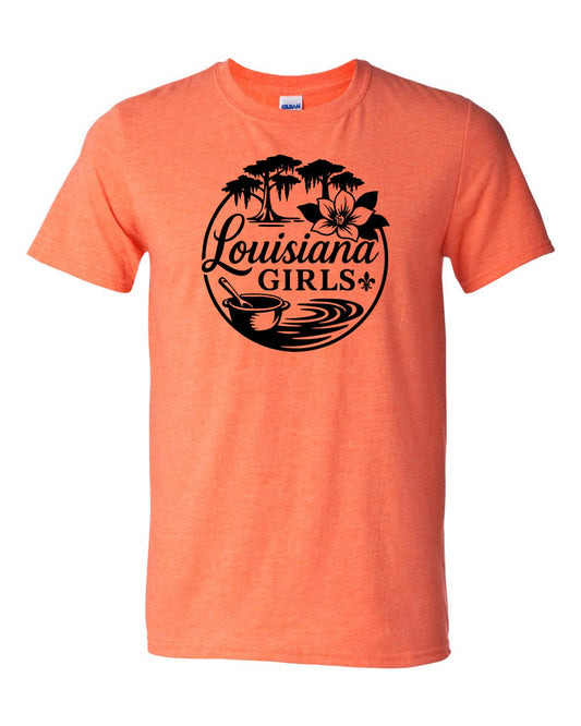 Louisiana Girls: Orange Shirt