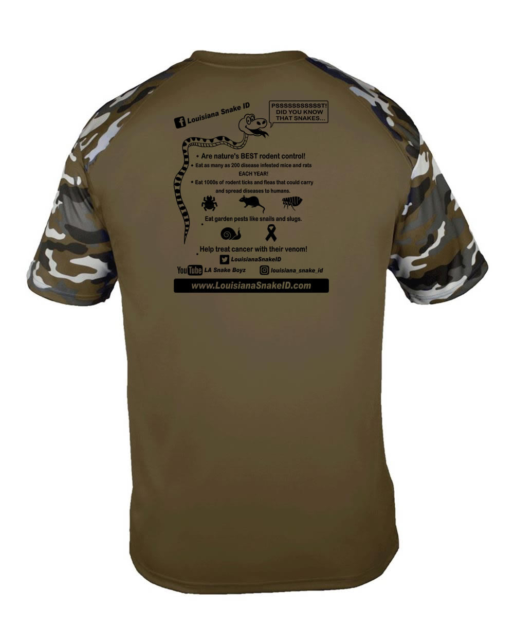 Snake Life Youth: Brown Camo Sleeve