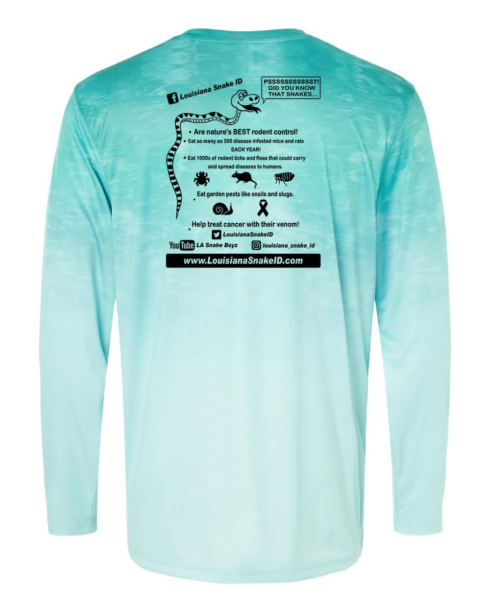 Snake Life: Aqua Long Sleeve