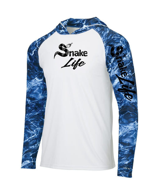 Snake Life: Polyester Marlin Hooded Long Sleeve