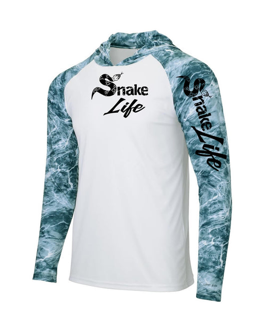 Snake Life: Polyester Spindrift Hooded Long Sleeve