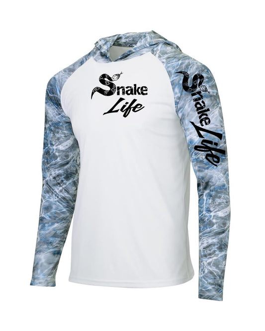 Snake Life: Polyester Steelhead Hooded Long Sleeve