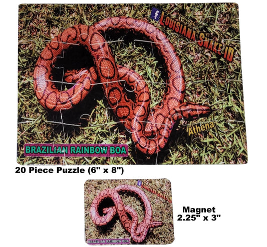 Rainbow Boa Puzzles and Magnets