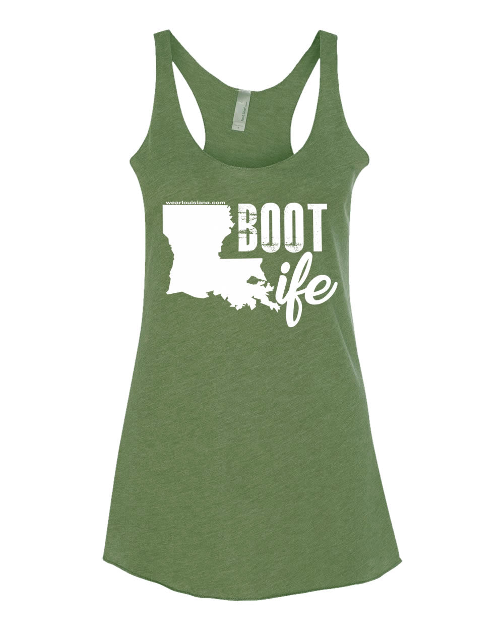 Military Green Women's Tank: Boot Life