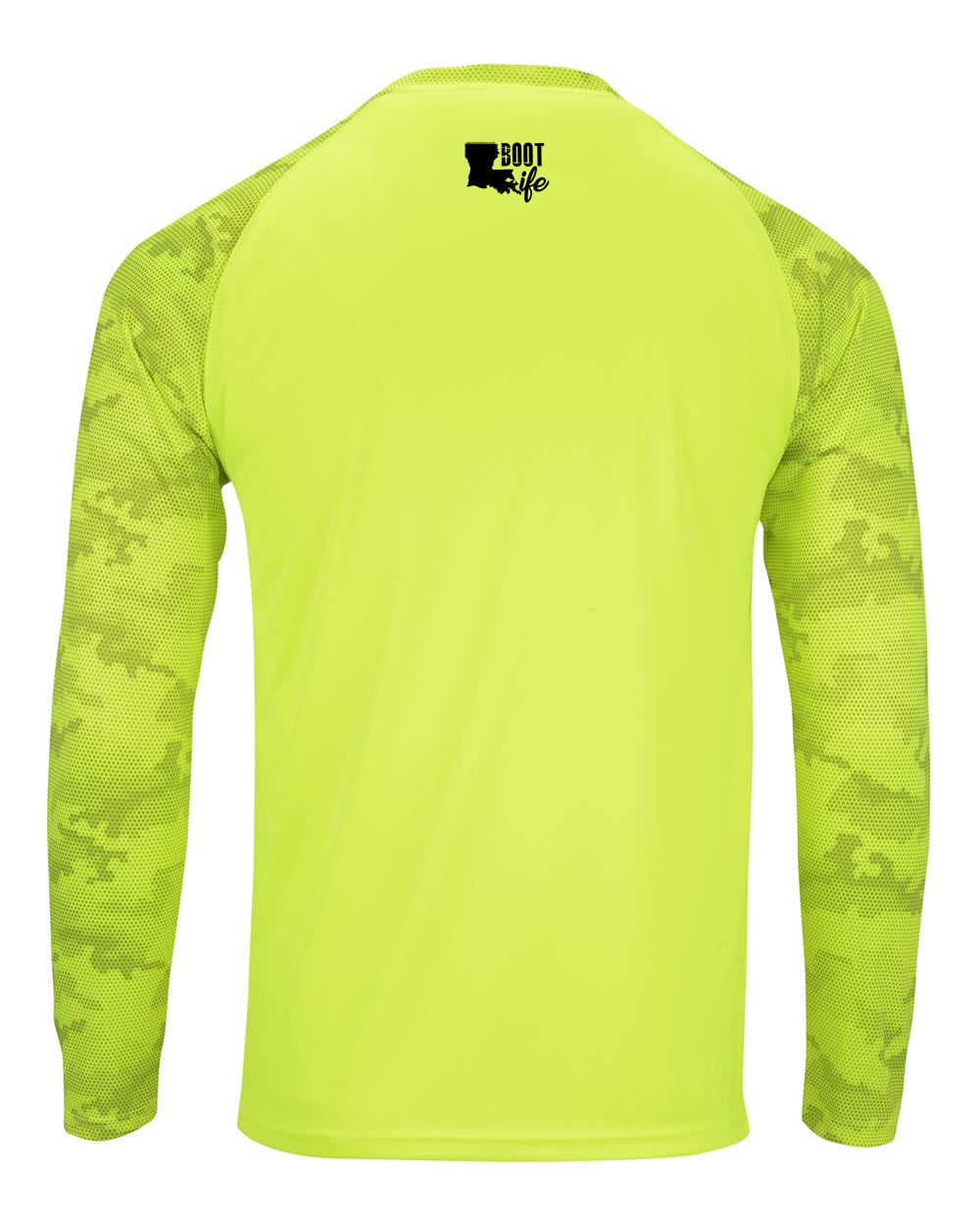 Yellow Camo Long Sleeve: Boot Life