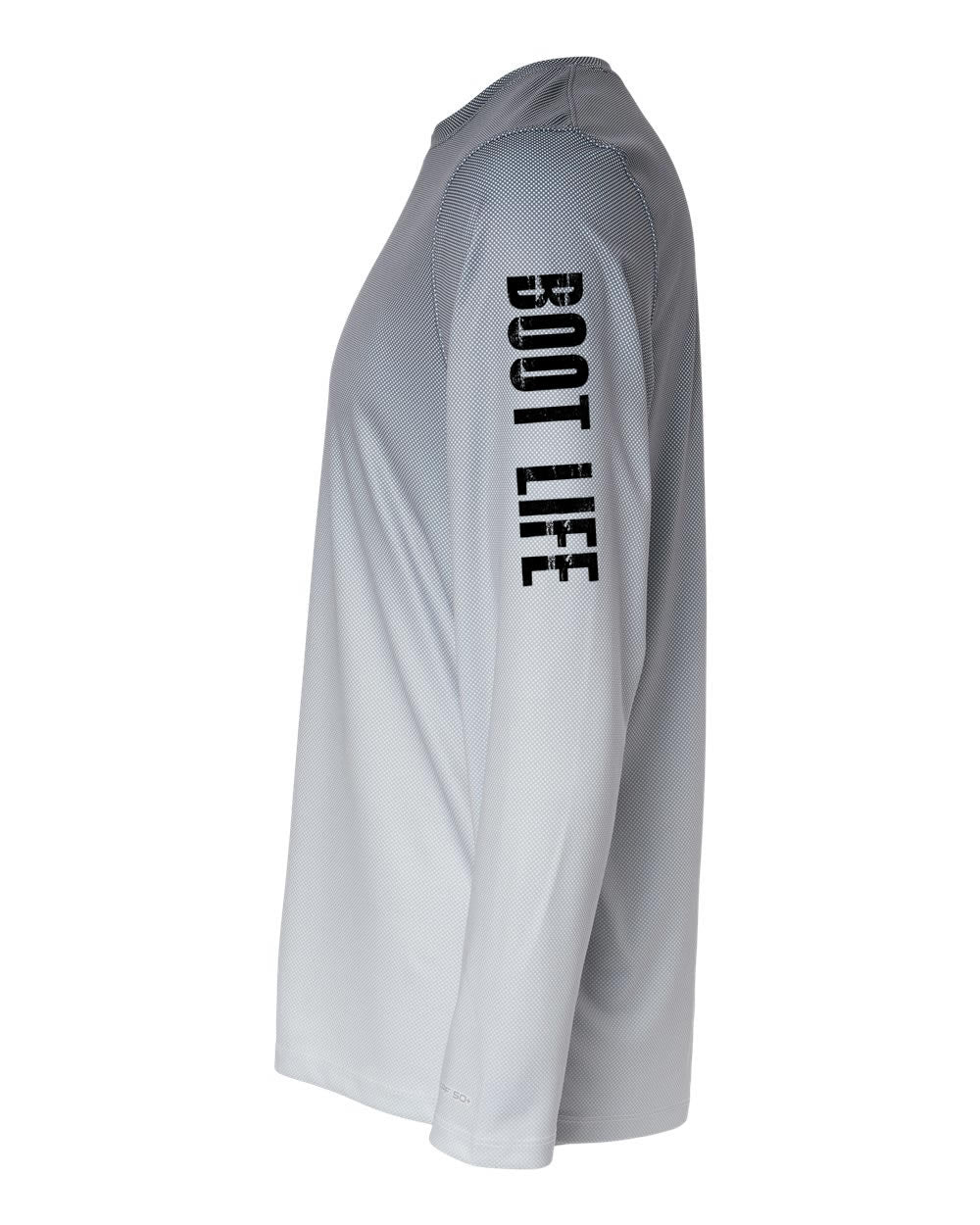 Fading Grey Long Sleeve: Boot Life