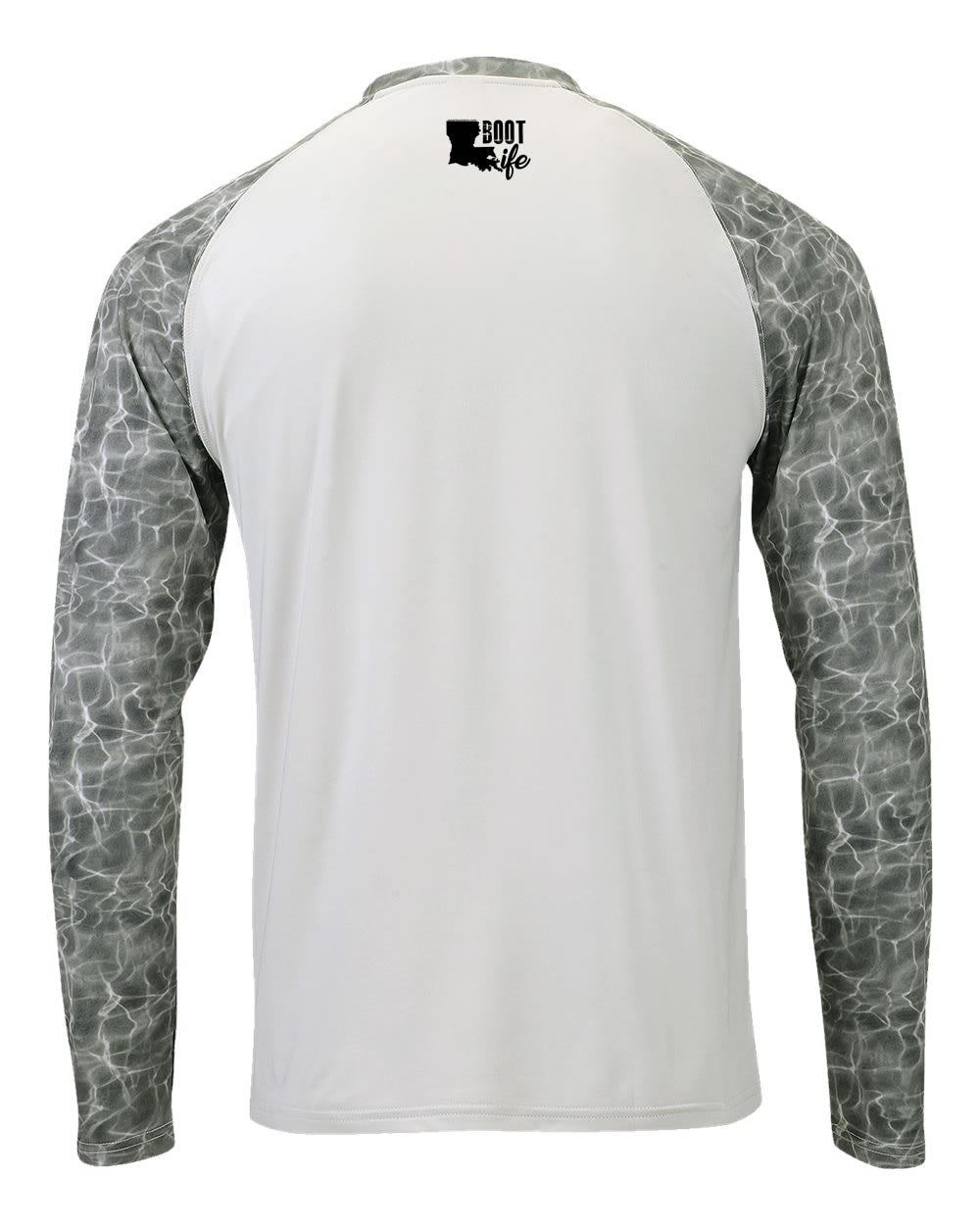Grey-White Half Water Long Sleeve: Boot Life