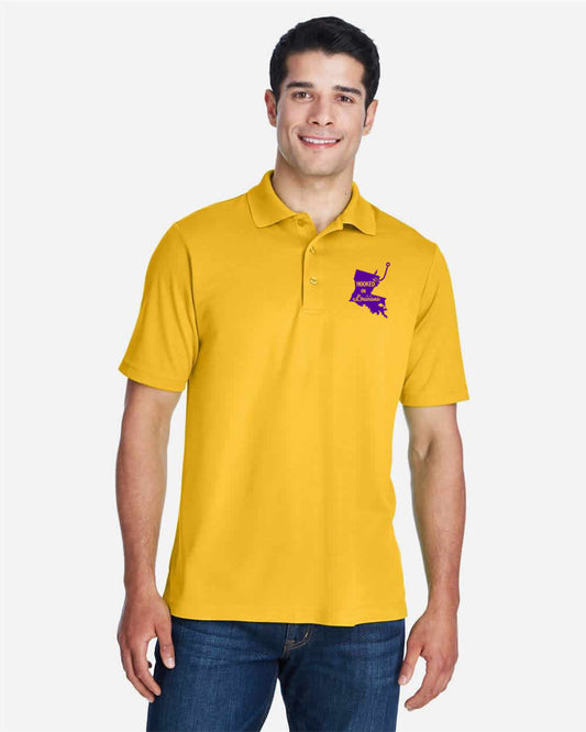 Hooked on Louisiana: Yellow and Purple Polo